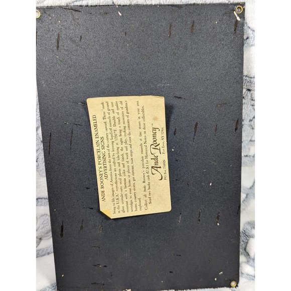 Morton Salt Vintage Porcelain Enamel Metal Sign When It Rains It Pours with COA - Picture 2 of 3